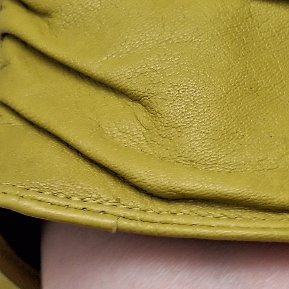EXPRESS | Green Leather Gloves